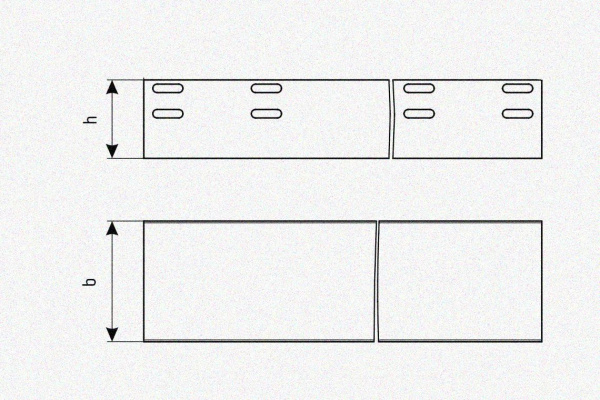 Лоток глухой ЛМГ 600х65х3000 УХЛ1, оцинкованный лист, S1,5