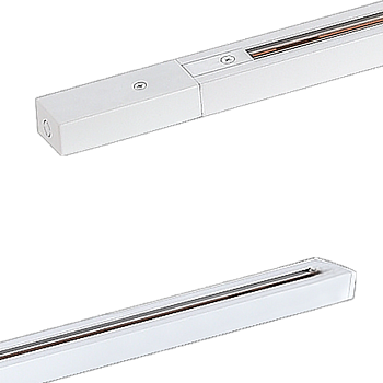 Donel Однофазный алюминиевый шинопровод накладной/подвесной, 3080х34х19,2 мм, белый, в комплекте с адаптером и заглушкой, серия: DN01