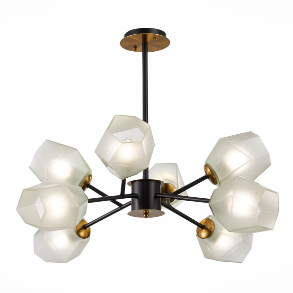 Люстра потолочная Латунь, Черный/Белый E27 8*60Вт SLE205102-08 EVOLUCE