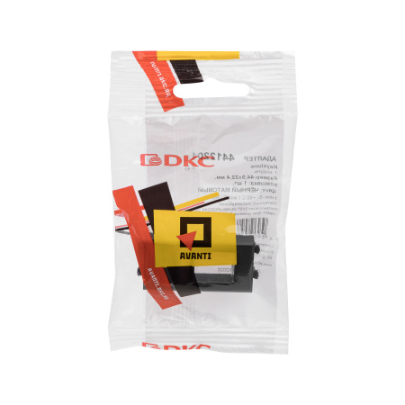 Адаптер для Keystone, "Avanti", "Черный матовый", 1 модуль DKC