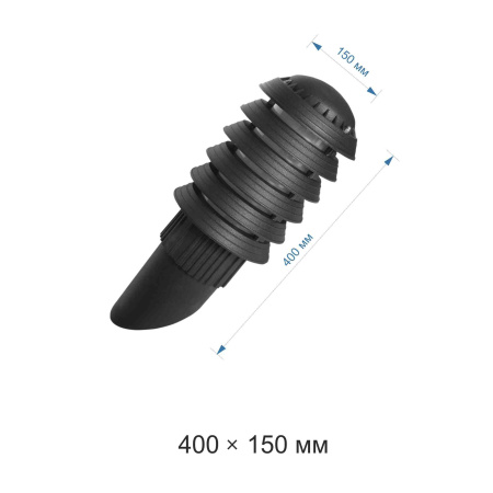 НБУ 01-60-018 Поллар 1141 Светильник уличный, пластик У1,220В,60Вт, IP54,d150xh400мм APEYRON