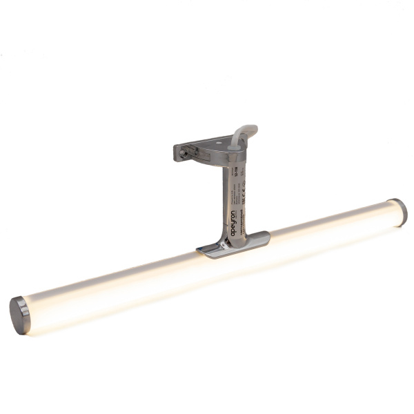 12-118 Светодиодный светильник для зеркальной подсветки. Молочный рассеиватель с хромированными насадками. 220В, SMD 2835, 6ВТ, 540ЛМ, 4000... APEYRON