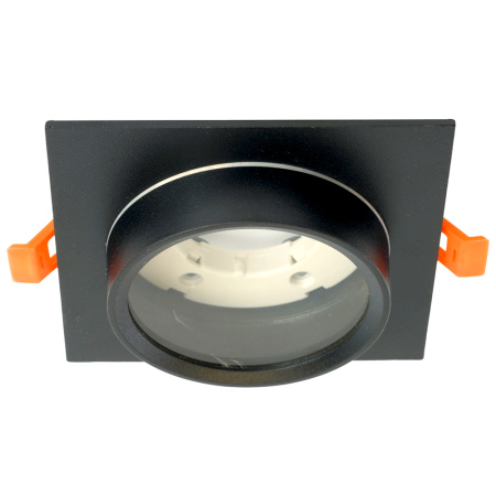 Светильник потолочный встраиваемый, 15W 230V GX53, IP44, черный, квадрат, без лампы, DL505 Feron