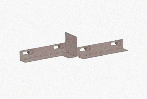 Соединитель-переходник замковый ПУгПЗ 150х50х1,0 УТ1,5, оцинкованный лист S1,0