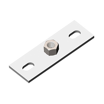 Опора пластина М12, толщ. 4,0 мм, гальван. цинк Ostec