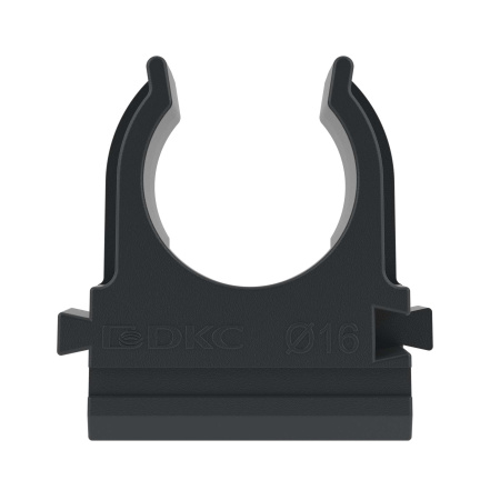 Держатель с защелкой, д.16мм, черный DKC
