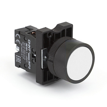 Кнопка управления NP2-EA11 без подсветки белая 1НО, IP40 (R) CHINT