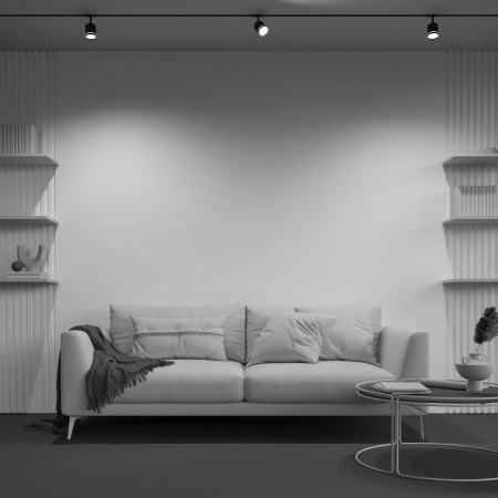 Трековый светильник LED 5Вт Черный IP20 Single phase track system Unity TR085-1-5W3K-B Technical Maytoni