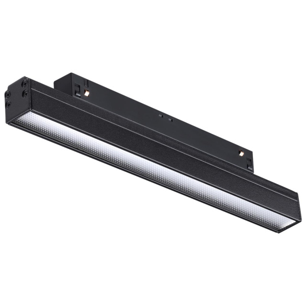 Трековый св-к для низков.шинопровода IP20 LED 4000K 12W 48V FLUM черн B NOVOTECH