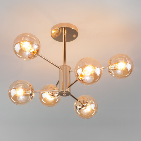 Потолочная люстра 6*E27 60Вт золотой IP20 (30166/6 золото) Eurosvet