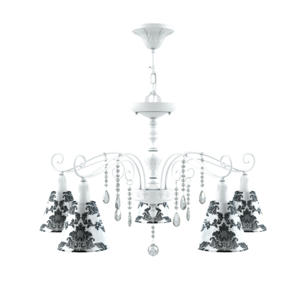 Люстра 5*E14 40Вт Матовый Белый IP20 Provence 15 E4-05-WM-LMP-O-2-CRL-E4-05-TR-DN Maytoni