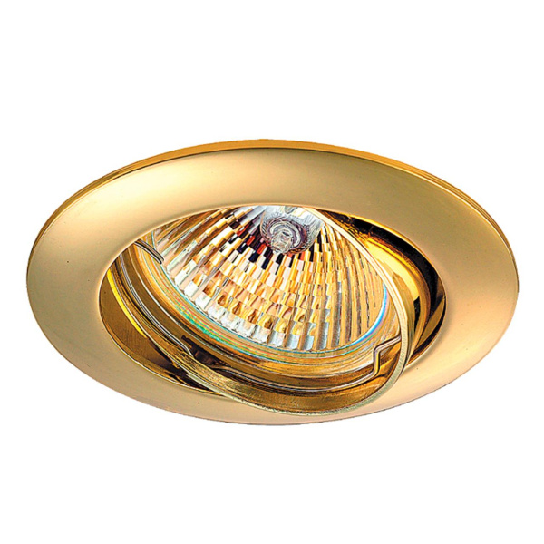 Встр.св-к IP20 GX5.3 50W 12V CROWN золото NOVOTECH