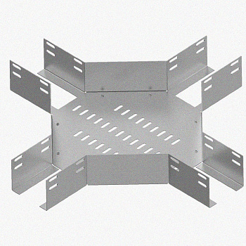 Лоток крестообразный перфорированный КМ 50х50 УХЛ1, оцинкованный лист S1,0