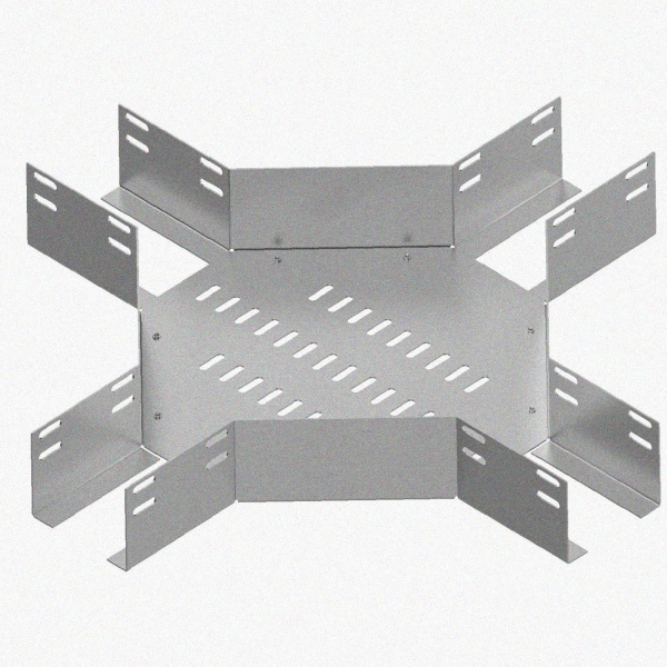 Лоток крестообразный перфорированный КМ 50х50 УХЛ1, оцинкованный лист S1,0