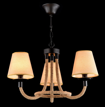Люстра 3*E14 60Вт Матовый Черный IP20 Corda FR4402-PL-03-GB Freya
