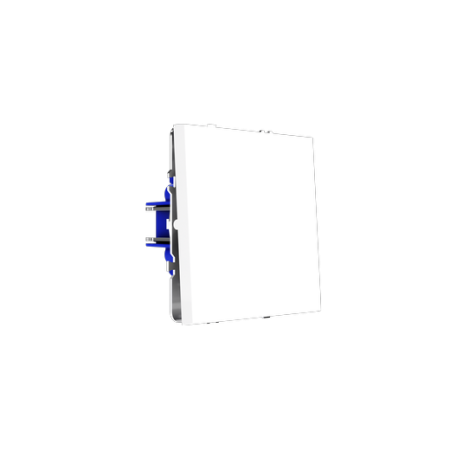 Перекрестный переключатель встраиваемый Voltum S70 одноклавишный 10А, (белый глянцевый)