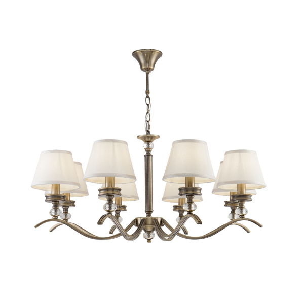 Люстра 8*E14 40Вт Бронза Антик IP20 Alessandra FR2016PL-08BZ Freya