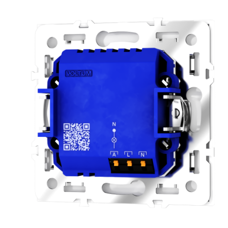 Датчик движения встраиваемый Voltum S70, (белый глянцевый)