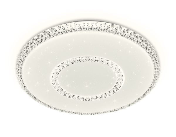 Потолочный светодиодный светильник с пультом FF99 WH белый 72W D500*70 (ПДУ ИК) Ambrella Light