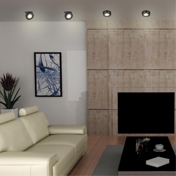 Встр.св-к IP20 LED 3000К 12W 220V GRODA черный NOVOTECH