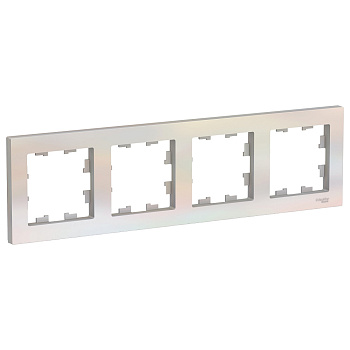 ATLASDESIGN Рамка универсальная 4 мест . жемчуг IP20 (уп.5шт) Schneider Electric