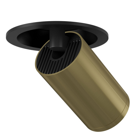 Встраиваемый светильник 1*GU10 10Вт Черный и Латунь IP20 FOCUS S C048CL-1BBS Technical