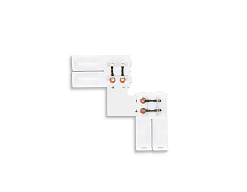 Соединитель угловой L для светодиодной ленты 5050 12/24V (2 конт.) GS6551 (10шт) Ambrella Light