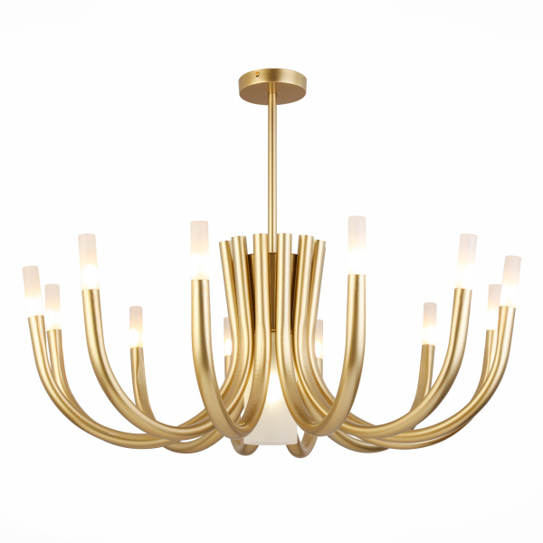 Люстра потолочная Золотистый/Белый G4/E27 12+1*5+60Вт SL1173.202.13 ST LUCE