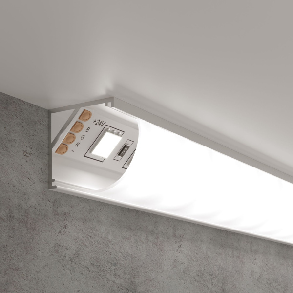 Угловой алюминиевый профиль белый/белый для светодиодной ленты LL-2-ALP008 Elektrostandard