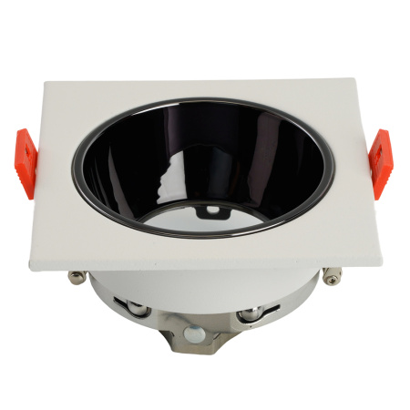 Светильник потолочный встраиваемый, MR16 G5.3, белый + черный хром DL3112 Feron