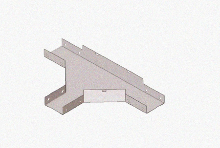 Лоток тройниковый замковый глухой ОТЗГ 200х100 УХЛ1, нержавеющая сталь, S1,0