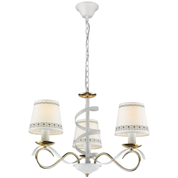 Люстра подвесная Белый, Золото/Белый E14 3*60Вт 732-303-03 VELANTE