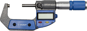 Микрометр "ЭКСПЕРТ" гладкий цифровой, МКЦ 50, диапазон 25-50мм, шаг измерения 0,001мм ЗУБР