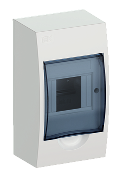 Корпус пластиковый ЩРН-П-4 IP41 белый KREPTA 3 IEK