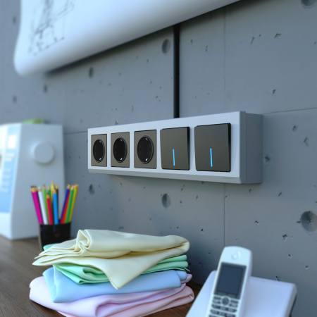 Коробка для накладного монтажа (серебряный) Werkel