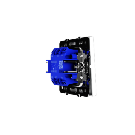 Проходной переключатель встраиваемый Voltum S70 двухклавишный 10А, (белый матовый)
