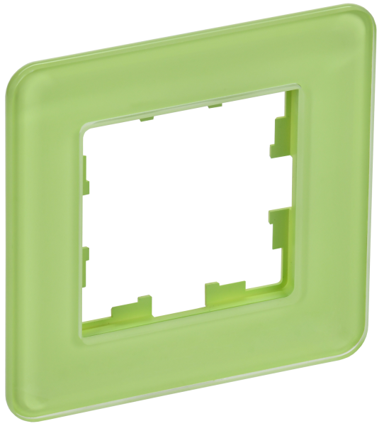 BRITE Рамка 1-мест. РУ-1-2-Бр стекло эко грин RE IEK