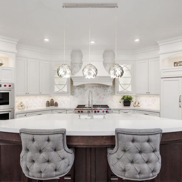 Подвесной светильник 3*E27 60Вт хром IP20 Cedro (304/3 серебро / хром) Bogate's