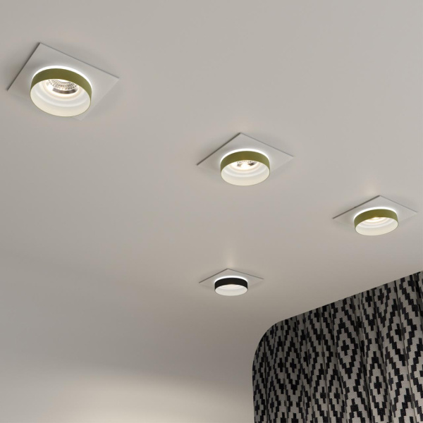 Св-к встр.влагозащ.IP44 GU10 9W 220V WATER белый/черный B NOVOTECH