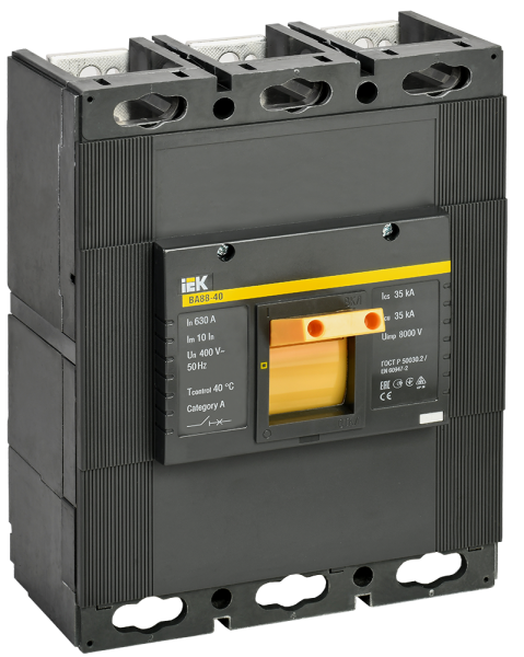 Выключатель автоматический ВА88-40 3П 630А 35кА IEK