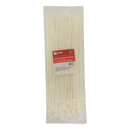 Хомут нейлоновый (7,2х350) (100шт) Basic EKF