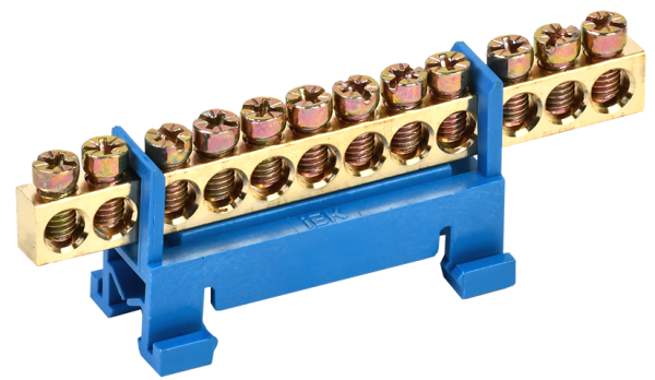 Шина N "ноль" на DIN-изоляторе типа "Стойка" ШНИ-6х9-12-С-С IEK