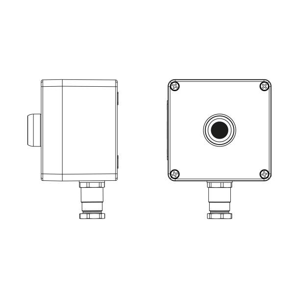 Взрывозащ. пост упр. из полиэстера CPE-P-03-(1xP1B(11))-1xKH2MHK(C)1Ex d e IIC Т5 Gb / Ex tb IIIC T95°C Db IP66 / КЗ DKC