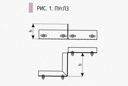 Соединитель-переходник замковый ПУгЛЗ 50х65 УТ1,5, оцинкованный лист, S1,5
