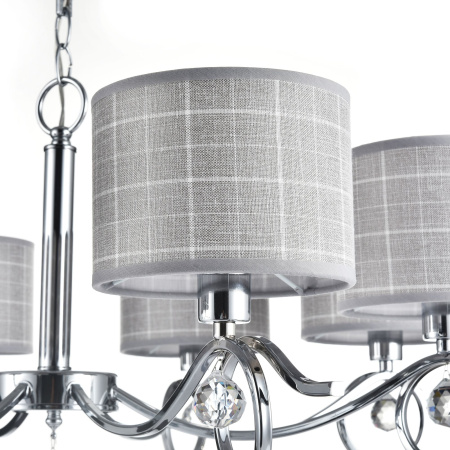 Люстра 8*E14 40Вт Хром IP20 Bertrand FR5906-PL-08-CH Freya