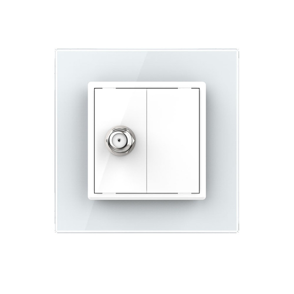 Розетка спутниковая SAT Белая Livolo