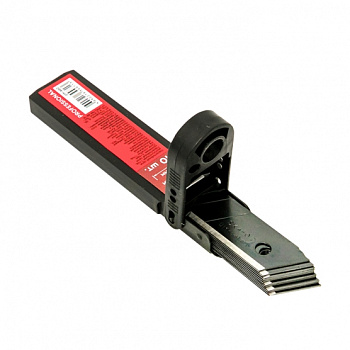 Набор сменных лезвий 18 мм СМ-60 (10 шт, вороненные, SK4, 7 сегментов) Professional EKF Набор сменных лезвий 18 мм СМ-60 (10 шт, вороненные, SK4, 7 сегментов) Professional EKF