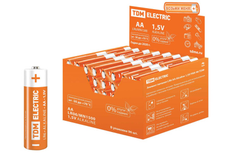 Элемент питания LR6 AA Alkaline 1,5V PAK-96 TDM Элемент питания LR6 AA Alkaline 1,5V PAK-96 TDM