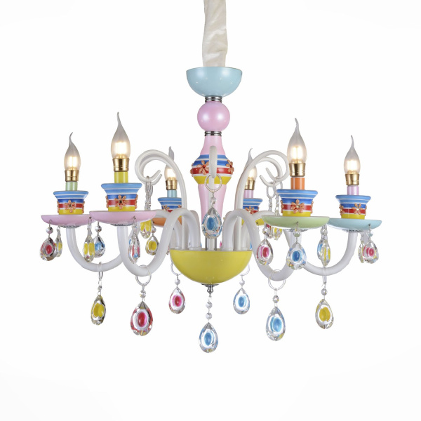 Люстра подвесная Разноцветный/Разноцветный E14 6*40Вт SL673.783.06 ST LUCE