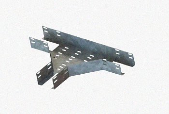 Лоток тройниковый перфорированный ОТ 50х25 УТ1,5, оцинкованный лист S1,0